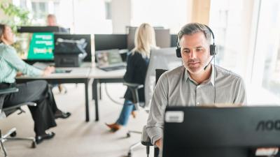 Employé Nagelmackers ICT au travail