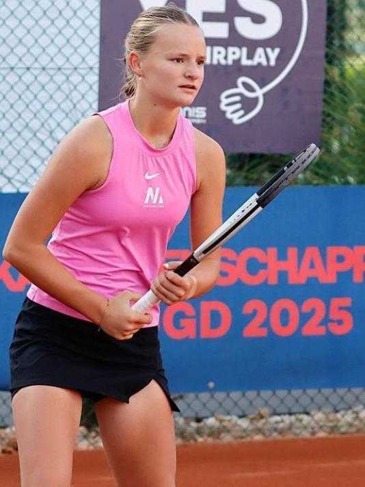 Fin Gybels tijdens een match op het Belgisch kampioenschap