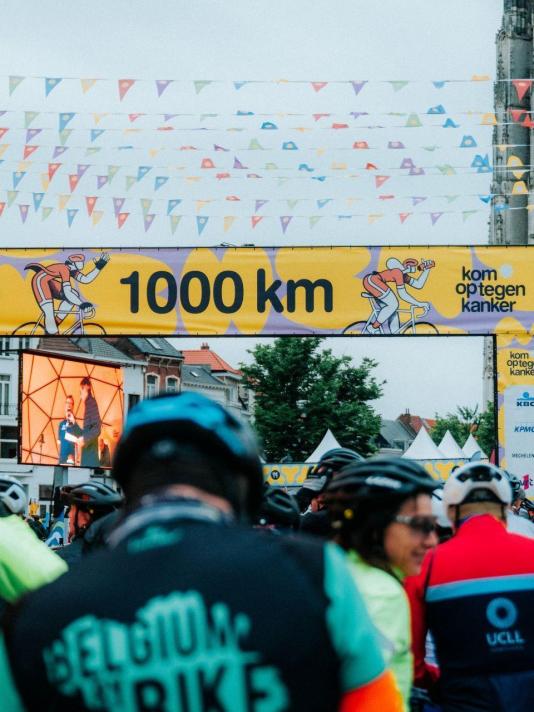 Start 1000km van Kom Op Tegen Kanker 2026 Mechelen